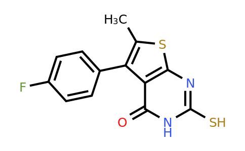 CAS 851116-66-0 | 5-(4-fluorophenyl)-6-methyl-2-sulfanyl-3H,4H-thieno[2,3-d]pyrimidin-4-one
