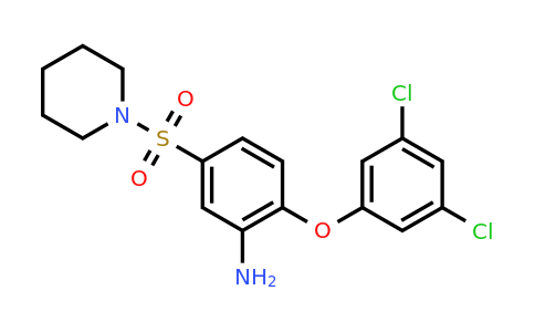 CAS 851169-14-7 | 2-(3,5-dichlorophenoxy)-5-(piperidine-1-sulfonyl)aniline