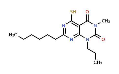 CAS 851169-18-1 | 7-hexyl-3-methyl-1-propyl-5-sulfanyl-1H,2H,3H,4H-pyrimido[4,5-d][1,3]diazine-2,4-dione