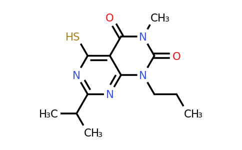 CAS 851169-26-1 | 3-methyl-7-(propan-2-yl)-1-propyl-5-sulfanyl-1H,2H,3H,4H-[1,3]diazino[4,5-d]pyrimidine-2,4-dione