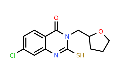 CAS 851169-53-4 | 7-chloro-3-[(oxolan-2-yl)methyl]-2-sulfanyl-3,4-dihydroquinazolin-4-one