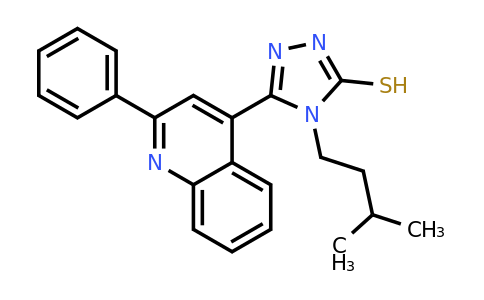 CAS 851169-54-5 | 4-(3-methylbutyl)-5-(2-phenylquinolin-4-yl)-4H-1,2,4-triazole-3-thiol