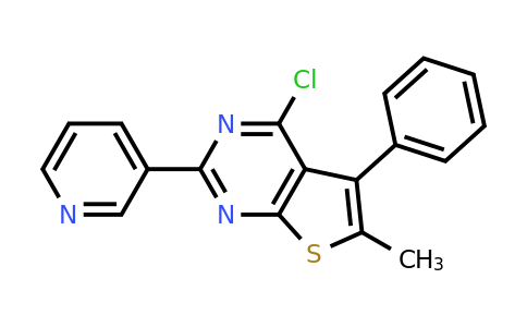 CAS 851176-00-6 | 3-{4-chloro-6-methyl-5-phenylthieno[2,3-d]pyrimidin-2-yl}pyridine