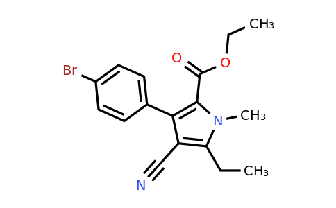 CAS 851195-35-2 | Ethyl 3-(4-bromophenyl)-4-cyano-5-ethyl-1-methyl-1H-pyrrole-2-carboxylate