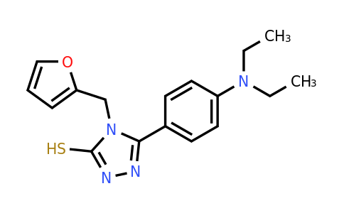 CAS 851207-78-8 | 5-[4-(diethylamino)phenyl]-4-[(furan-2-yl)methyl]-4H-1,2,4-triazole-3-thiol