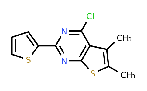 CAS 851208-04-3 | 4-chloro-5,6-dimethyl-2-(thiophen-2-yl)thieno[2,3-d]pyrimidine