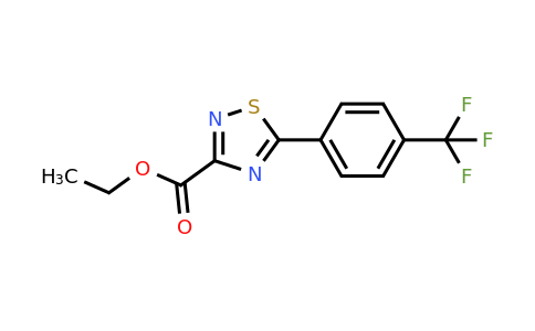CAS 851225-36-0 | 1,2,4-Thiadiazole-3-carboxylic acid, 5-[4-(trifluoromethyl)phenyl]-, ethyl ester