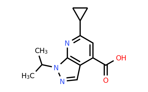 CAS 851288-57-8 | 6-cyclopropyl-1-(propan-2-yl)-1H-pyrazolo[3,4-b]pyridine-4-carboxylic acid