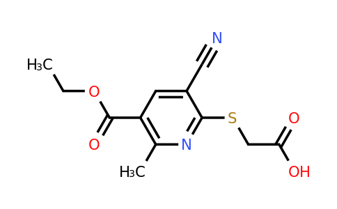 CAS 851288-80-7 | 2-{[3-cyano-5-(ethoxycarbonyl)-6-methylpyridin-2-yl]sulfanyl}acetic acid