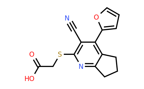 CAS 851288-87-4 | 2-{[3-cyano-4-(furan-2-yl)-5H,6H,7H-cyclopenta[b]pyridin-2-yl]sulfanyl}acetic acid
