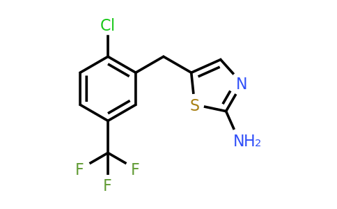 CAS 851398-28-2 | 5-{[2-chloro-5-(trifluoromethyl)phenyl]methyl}-1,3-thiazol-2-amine