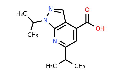 CAS 851398-34-0 | 1,6-bis(propan-2-yl)-1H-pyrazolo[3,4-b]pyridine-4-carboxylic acid