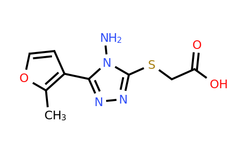CAS 851468-08-1 | 2-{[4-amino-5-(2-methylfuran-3-yl)-4H-1,2,4-triazol-3-yl]sulfanyl}acetic acid