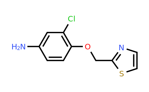 CAS 851545-79-4 | 3-Chloro-4-(thiazol-2-ylmethoxy)aniline