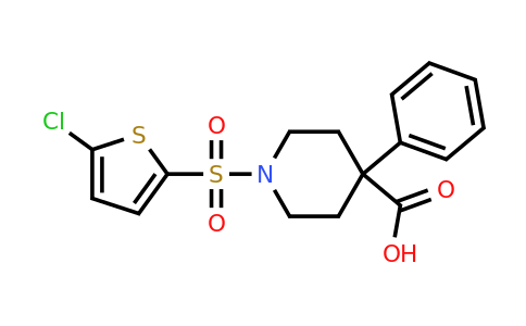 CAS 851619-66-4 | 1-[(5-chlorothiophen-2-yl)sulfonyl]-4-phenylpiperidine-4-carboxylic acid