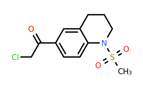 CAS 851721-90-9 | 2-chloro-1-(1-methanesulfonyl-1,2,3,4-tetrahydroquinolin-6-yl)ethan-1-one