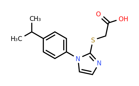 CAS 851721-97-6 | 2-({1-[4-(propan-2-yl)phenyl]-1H-imidazol-2-yl}sulfanyl)acetic acid