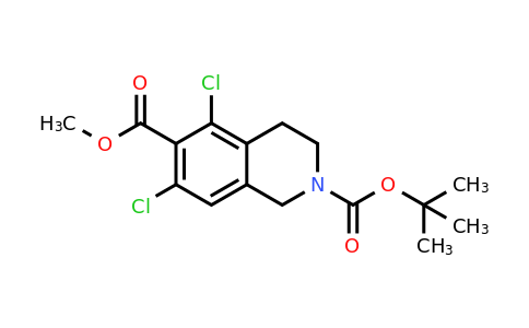 CAS 851784-80-0 | 2-tert-butyl 6-methyl 5,7-dichloro-1,2,3,4-tetrahydroisoquinoline-2,6-dicarboxylate