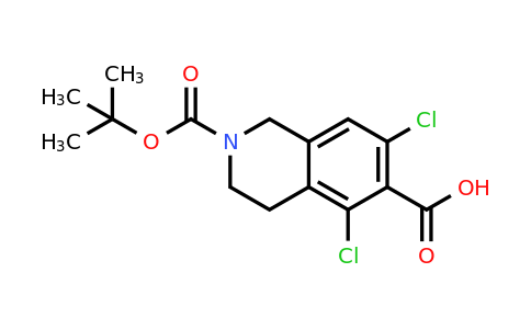 CAS 851784-82-2 | 2-[(tert-butoxy)carbonyl]-5,7-dichloro-1,2,3,4-tetrahydroisoquinoline-6-carboxylic acid