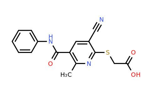 CAS 851814-18-1 | 2-{[3-cyano-6-methyl-5-(phenylcarbamoyl)pyridin-2-yl]sulfanyl}acetic acid