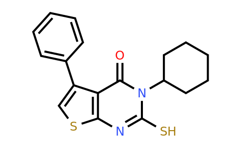CAS 851852-86-3 | 3-cyclohexyl-5-phenyl-2-sulfanyl-3H,4H-thieno[2,3-d]pyrimidin-4-one