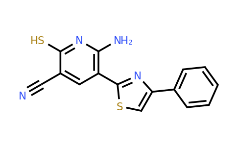 CAS 851879-12-4 | 6-amino-5-(4-phenyl-1,3-thiazol-2-yl)-2-sulfanylpyridine-3-carbonitrile