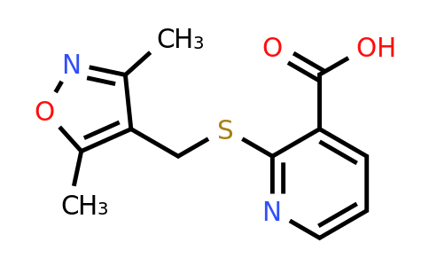 CAS 851903-45-2 | 2-{[(dimethyl-1,2-oxazol-4-yl)methyl]sulfanyl}pyridine-3-carboxylic acid