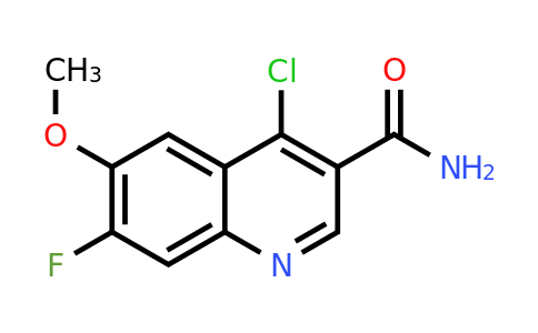 CAS 851973-15-4 | 4-Chloro-7-fluoro-6-methoxyquinoline-3-carboxamide