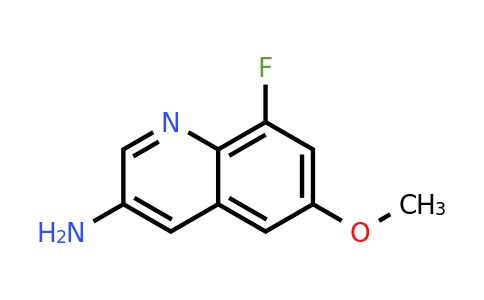 CAS 851973-19-8 | 8-Fluoro-6-methoxyquinolin-3-amine
