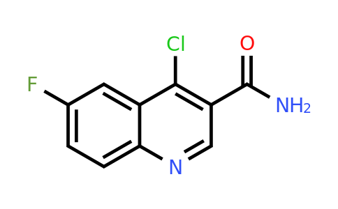CAS 851973-26-7 | 4-Chloro-6-fluoroquinoline-3-carboxamide
