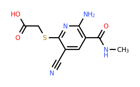 CAS 852217-73-3 | 2-{[6-amino-3-cyano-5-(methylcarbamoyl)pyridin-2-yl]sulfanyl}acetic acid