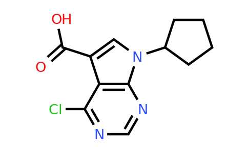 CAS 852219-10-4 | 4-Chloro-7-cyclopentyl-7H-pyrrolo[2,3-d]pyrimidine-5-carboxylic acid