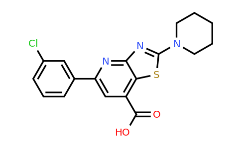 CAS 852388-72-8 | 5-(3-chlorophenyl)-2-(piperidin-1-yl)-[1,3]thiazolo[4,5-b]pyridine-7-carboxylic acid