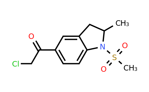 CAS 852388-73-9 | 2-chloro-1-(1-methanesulfonyl-2-methyl-2,3-dihydro-1H-indol-5-yl)ethan-1-one
