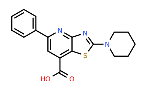 CAS 852388-80-8 | 5-phenyl-2-(piperidin-1-yl)-[1,3]thiazolo[4,5-b]pyridine-7-carboxylic acid