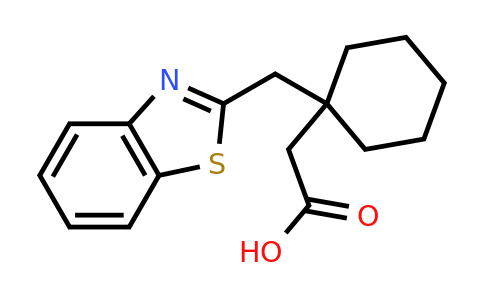 CAS 852389-08-3 | 2-{1-[(1,3-benzothiazol-2-yl)methyl]cyclohexyl}acetic acid