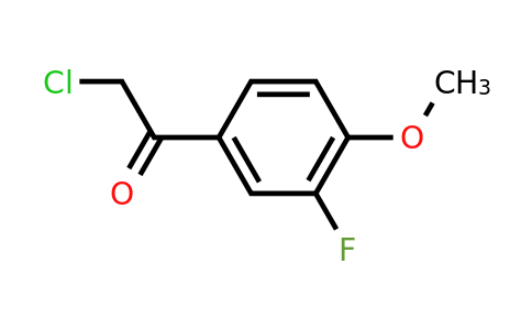 CAS 852389-09-4 | 2-chloro-1-(3-fluoro-4-methoxyphenyl)ethan-1-one
