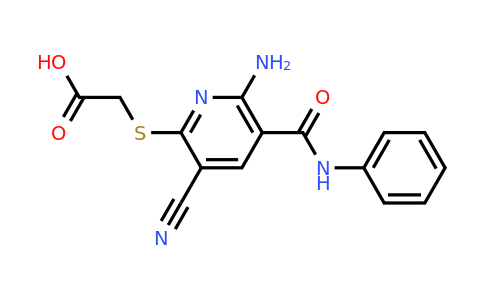 CAS 852389-13-0 | 2-{[6-amino-3-cyano-5-(phenylcarbamoyl)pyridin-2-yl]sulfanyl}acetic acid