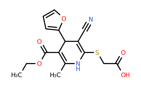 CAS 852389-14-1 | 2-{[3-cyano-5-(ethoxycarbonyl)-4-(furan-2-yl)-6-methyl-1,4-dihydropyridin-2-yl]sulfanyl}acetic acid