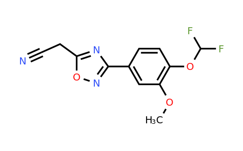 CAS 852399-91-8 | 2-{3-[4-(difluoromethoxy)-3-methoxyphenyl]-1,2,4-oxadiazol-5-yl}acetonitrile