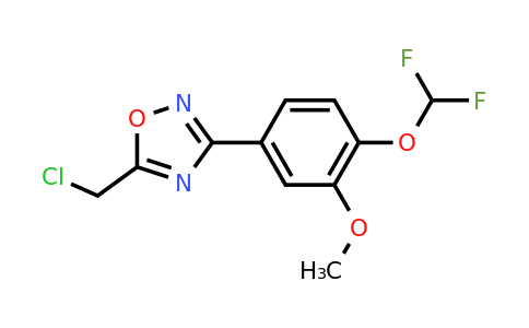 CAS 852399-92-9 | 5-(chloromethyl)-3-[4-(difluoromethoxy)-3-methoxyphenyl]-1,2,4-oxadiazole