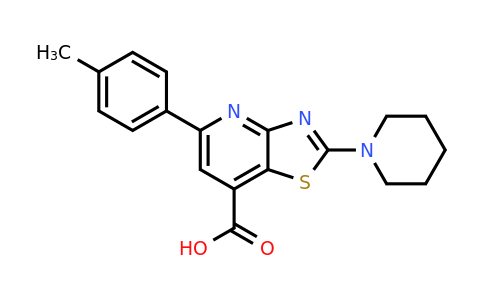 CAS 852400-01-2 | 5-(4-methylphenyl)-2-(piperidin-1-yl)-[1,3]thiazolo[4,5-b]pyridine-7-carboxylic acid