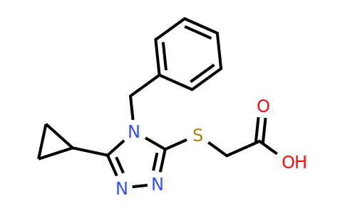CAS 852400-25-0 | 2-[(4-benzyl-5-cyclopropyl-4H-1,2,4-triazol-3-yl)sulfanyl]acetic acid