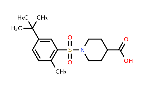 CAS 852400-47-6 | 1-(5-tert-butyl-2-methylbenzenesulfonyl)piperidine-4-carboxylic acid