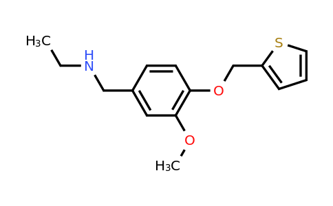 CAS 852404-79-6 | ethyl({3-methoxy-4-[(thiophen-2-yl)methoxy]phenyl}methyl)amine
