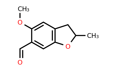 CAS 85258-19-1 | 5-methoxy-2-methyl-2,3-dihydro-1-benzofuran-6-carbaldehyde