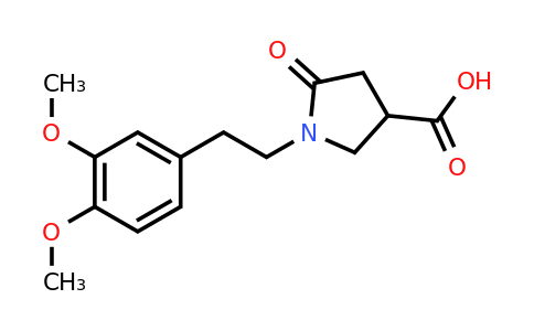 CAS 85263-80-5 | 1-[2-(3,4-dimethoxyphenyl)ethyl]-5-oxopyrrolidine-3-carboxylic acid