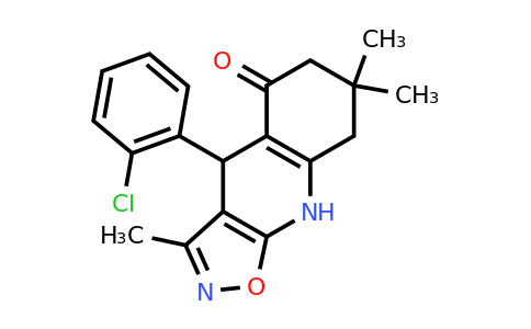 CAS 852712-88-0 | 4-(2-chlorophenyl)-3,7,7-trimethyl-4H,5H,6H,7H,8H,9H-[1,2]oxazolo[5,4-b]quinolin-5-one