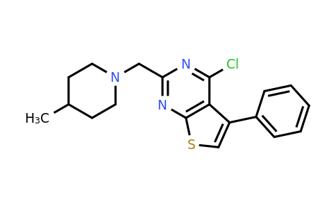 CAS 852933-10-9 | 1-({4-chloro-5-phenylthieno[2,3-d]pyrimidin-2-yl}methyl)-4-methylpiperidine