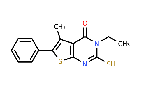 CAS 852933-45-0 | 3-ethyl-5-methyl-6-phenyl-2-sulfanyl-3H,4H-thieno[2,3-d]pyrimidin-4-one